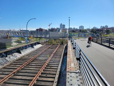 Last stop, or the beginning of the trip?
Rail Bridge in Esquimalt by Victoria's Blue Bridge
