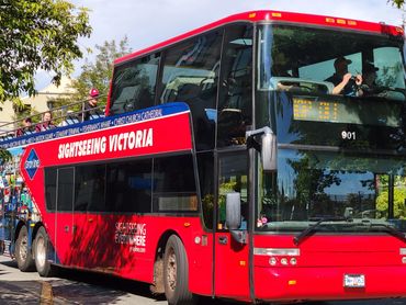 Sightseeing Tour bus leaving from the Delta hotel a 2 minute walk from the begging (or end)