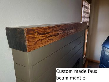 new fireplace mantle home repair project