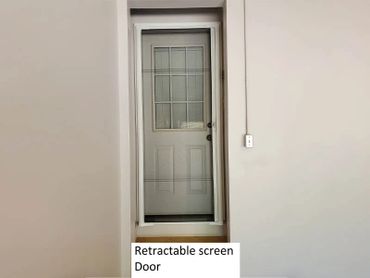 retractable screen door home repair project