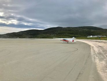 Landing on the beach at Bara island.