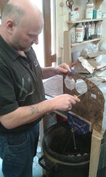 A sympathetic new instrument panel was made to reflect the production year.