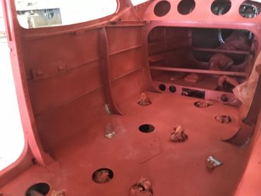 Red oxide anti corrosion paint applied.