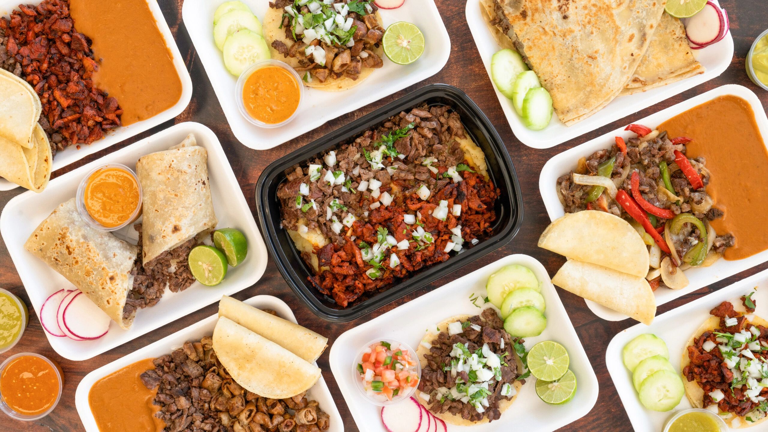 Plates of Mexican Cuisine