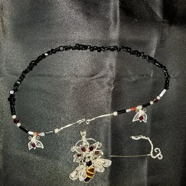 Signature Necklace/Brooch with front clasp and removable pendant #bespoke jewelry #customhandcrafted