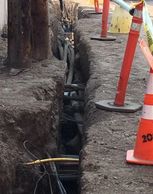 AVS trenched for underground utilities in Boise, Idaho for Das-co