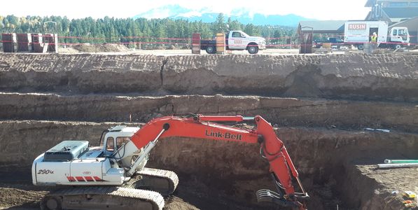 Excavating deep Footers for Foundation