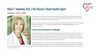 Keynote slide with Dr. Shyla Valentine's bio