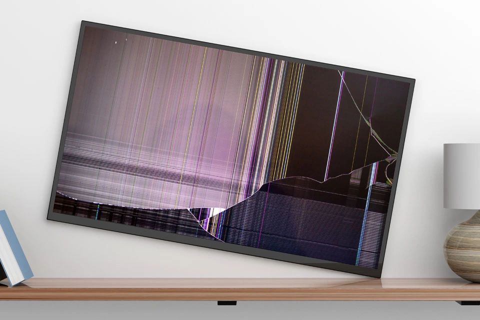 BROKEN TV SCREENS CAN NOT BE REPAIRED OR REPLACED.