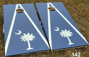 Palmetto Tree & Moon Cornhole Boards