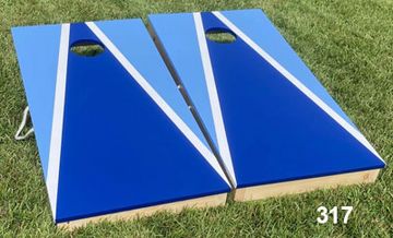Royal and Light Blue Cornhole Boards