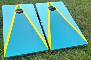 Teal Corn Hole Boatds