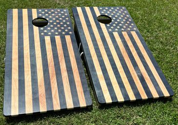 US Flag Cornhole Boards
