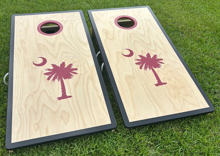 Palmetto & Cresent Moon Cornhole Boards