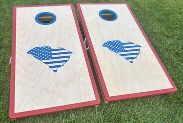 South Carolina and US Lag Cornhole Boards