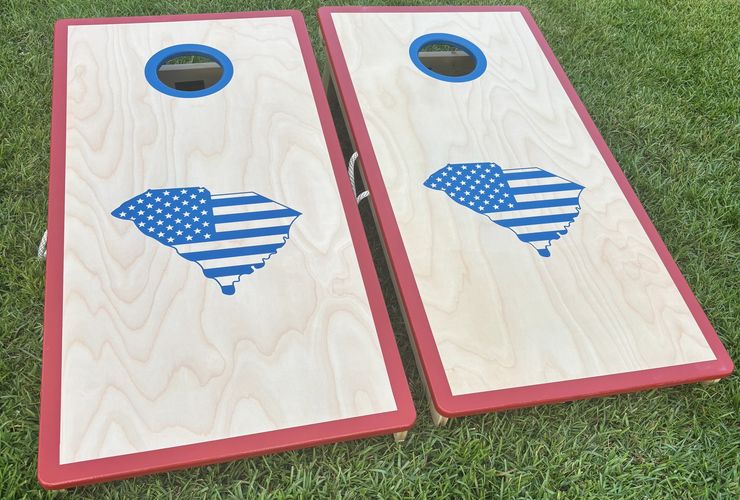 USA Flag Cornhole Boards