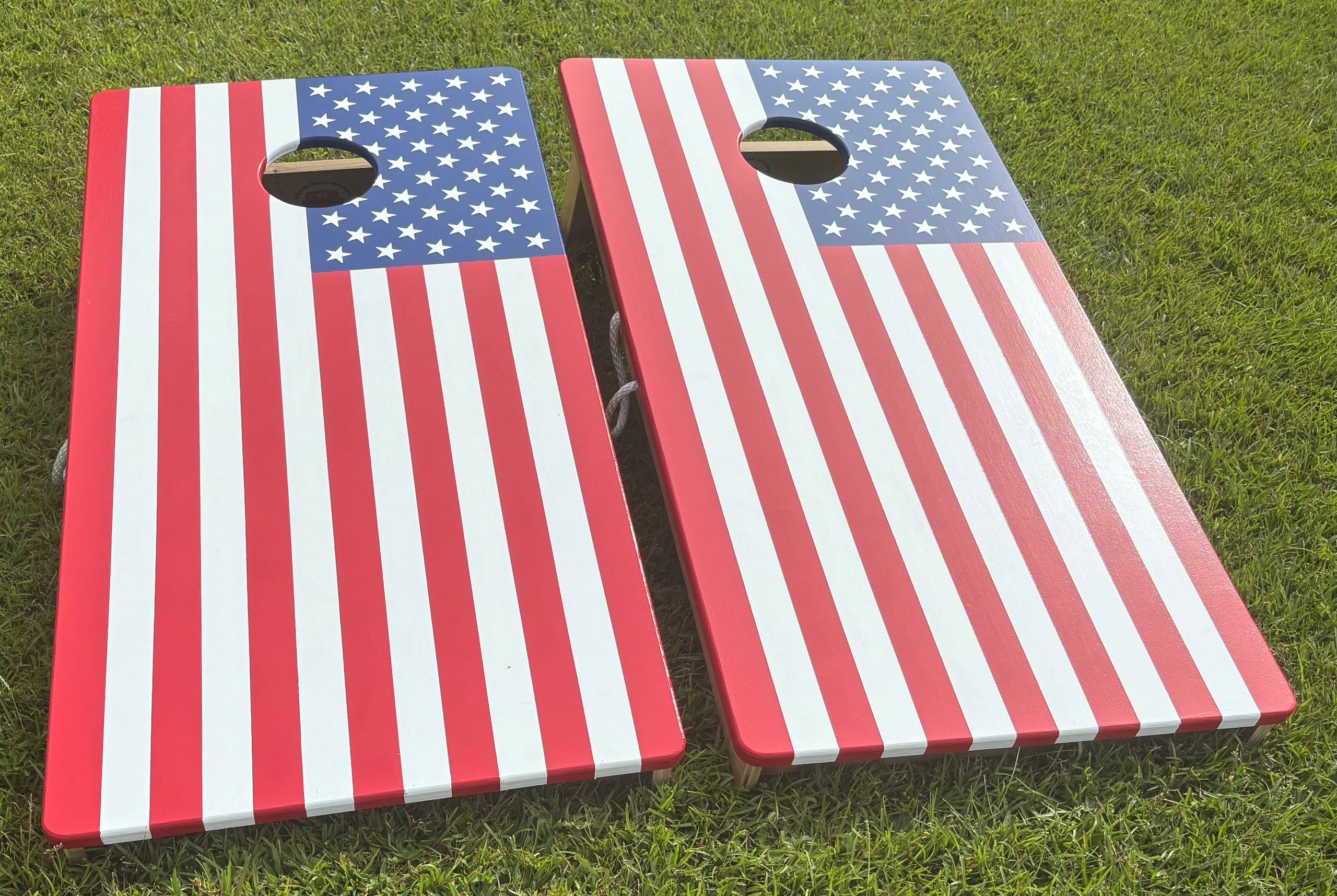 USA Flag Cornhole Boards