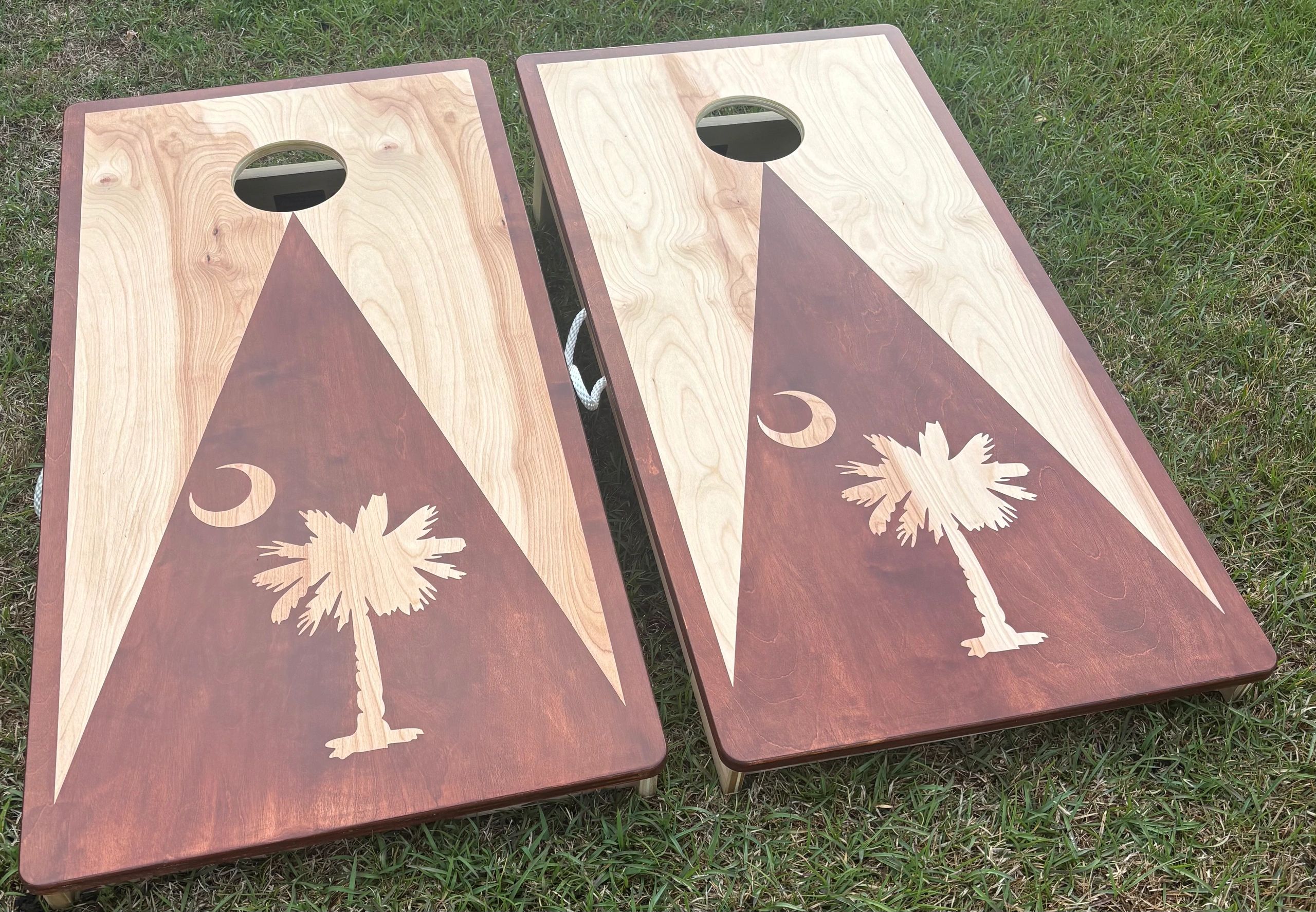 Palmetto and Moon Cornhole Boards
