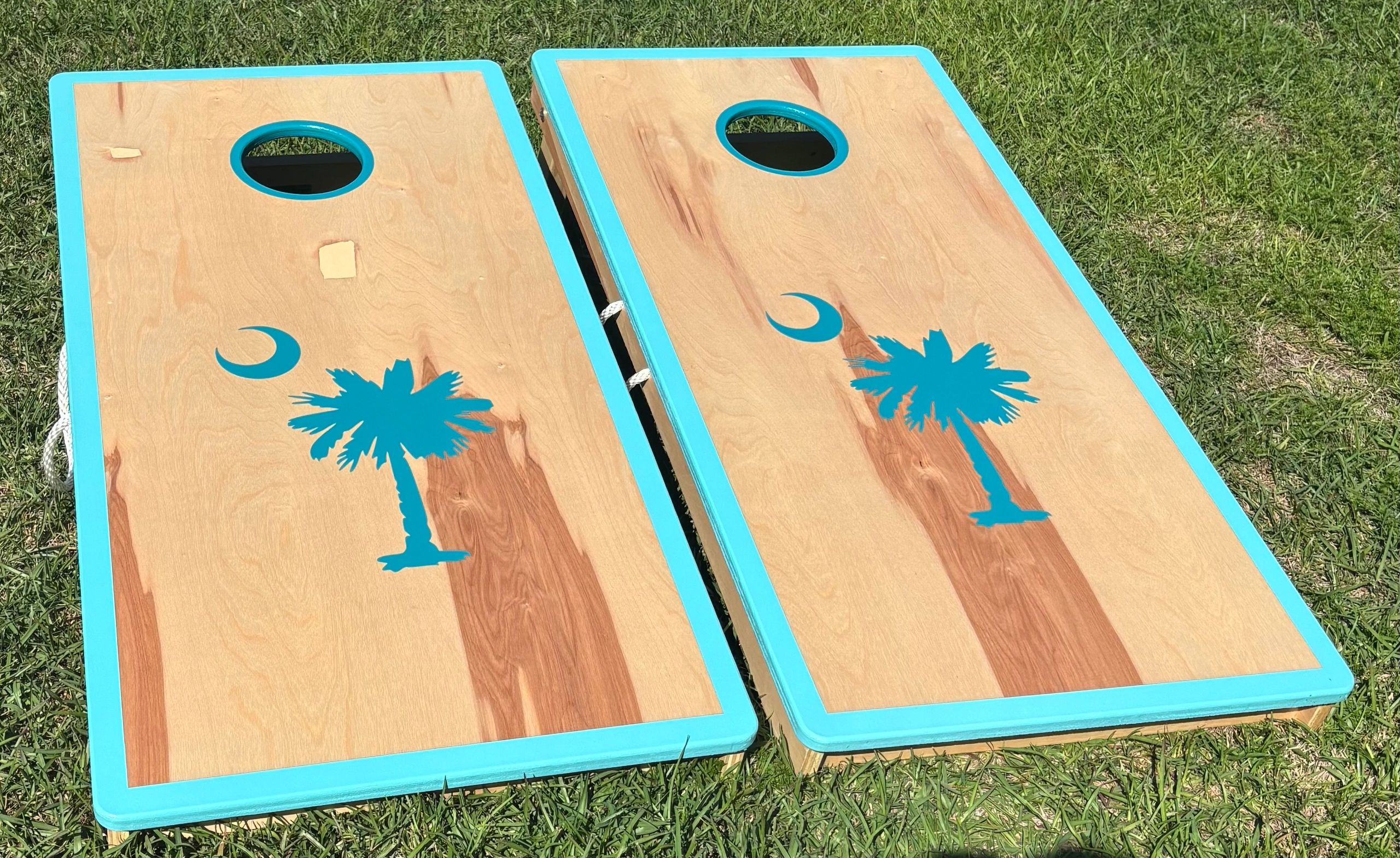 Palmetto & Crescent Cornhole Boards