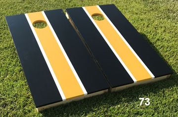 Black and Yellow Cornhole Boards