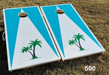 Palm Tree Cornhole Boards