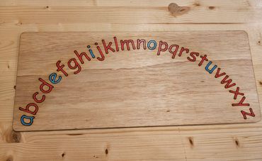 Montessori Moveable Alphabet rainbow
