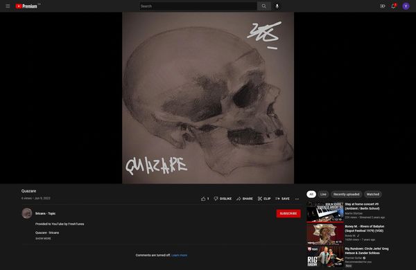 From a "QUAZARE" search. In the search >THIS ONE< was the >1ST< one!!! All WEIRD instrumental music!