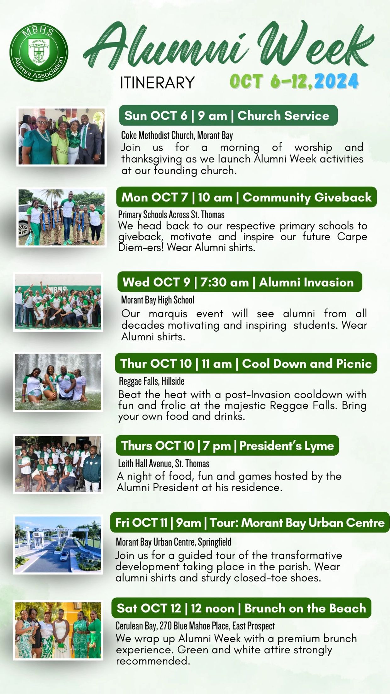 Morant Bay Alumni Association  (MBHSAA) - Alumni Week 2024