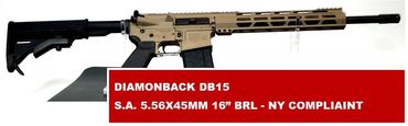DIAMONBACK DB15
S.A. 5.56X45MM 16” BRL
NY COMPLIANT