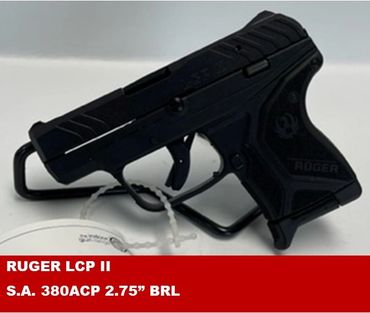RUGER LCP II
S.A. 380ACP 2.75” BRL