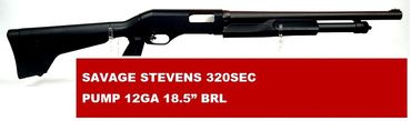 SAVAGE STEVENS 320SEC
PUMP 12GA 18.5” BRL