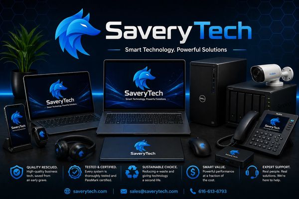 SaveryTech showcases advanced tech products with a focus on quality, sustainability, and expert support.