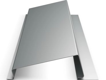 Metal roofing panel with a standing seam design.