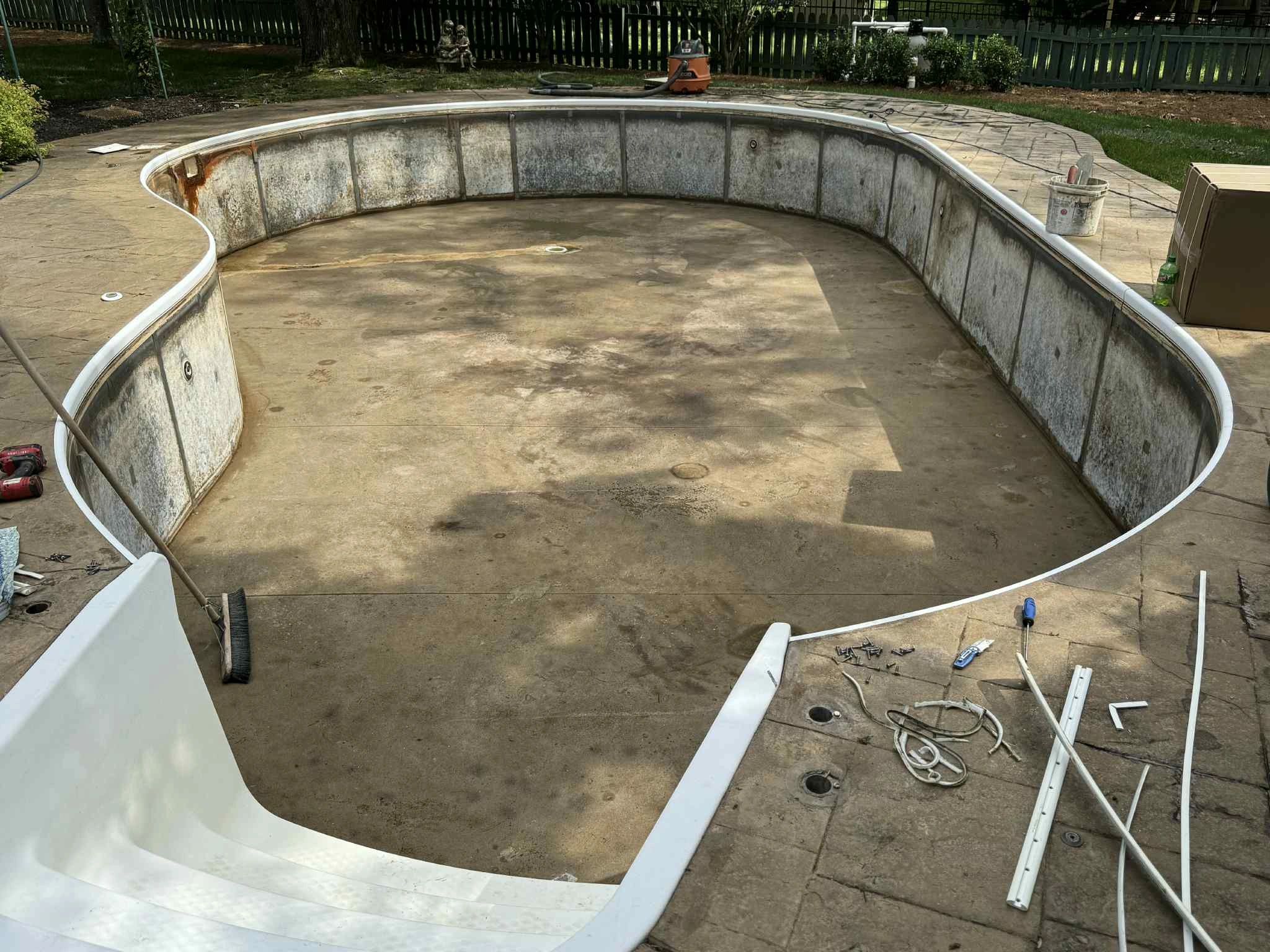 Before liner installation image
