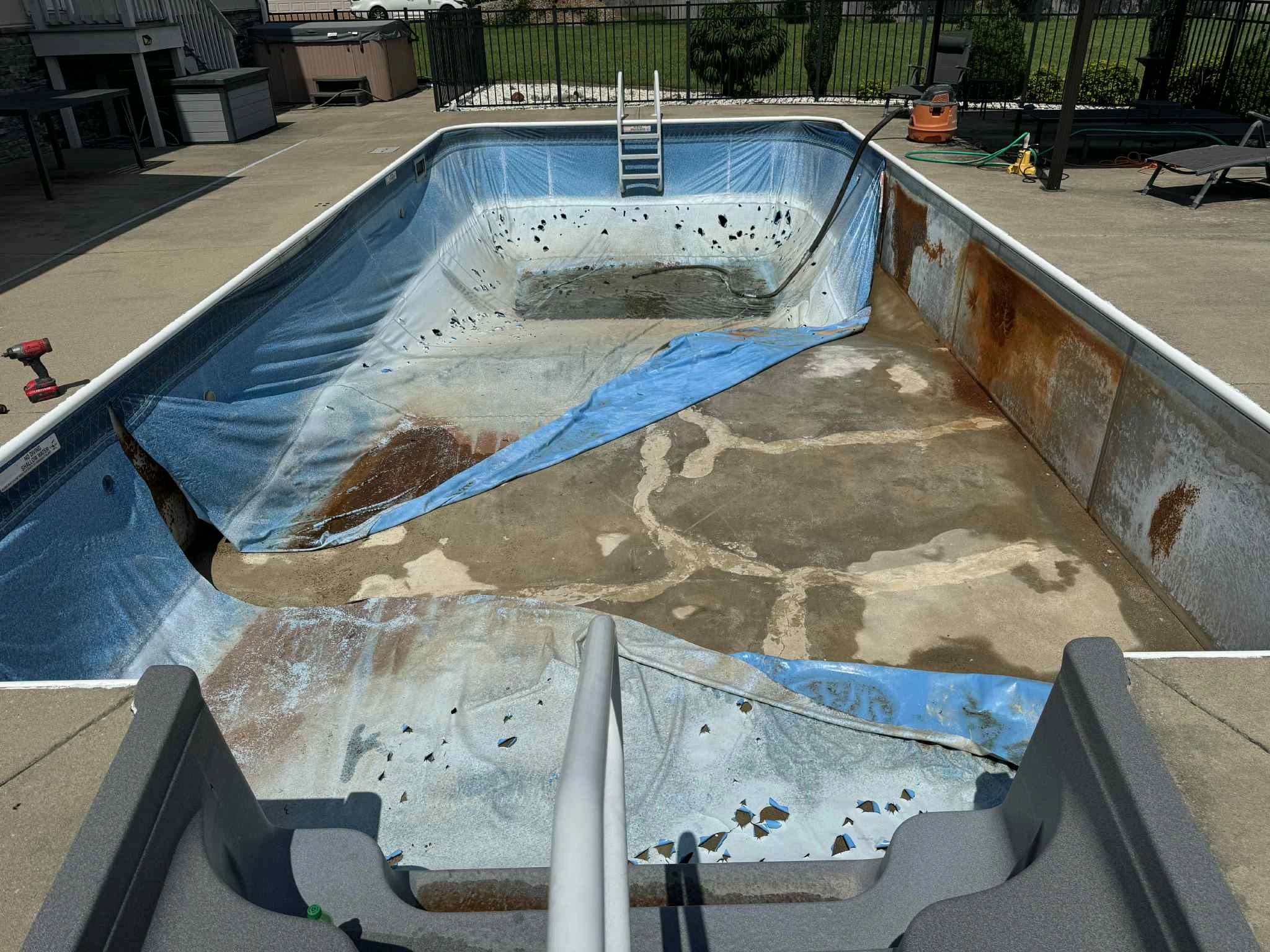 Before liner installation in Franklin, TN