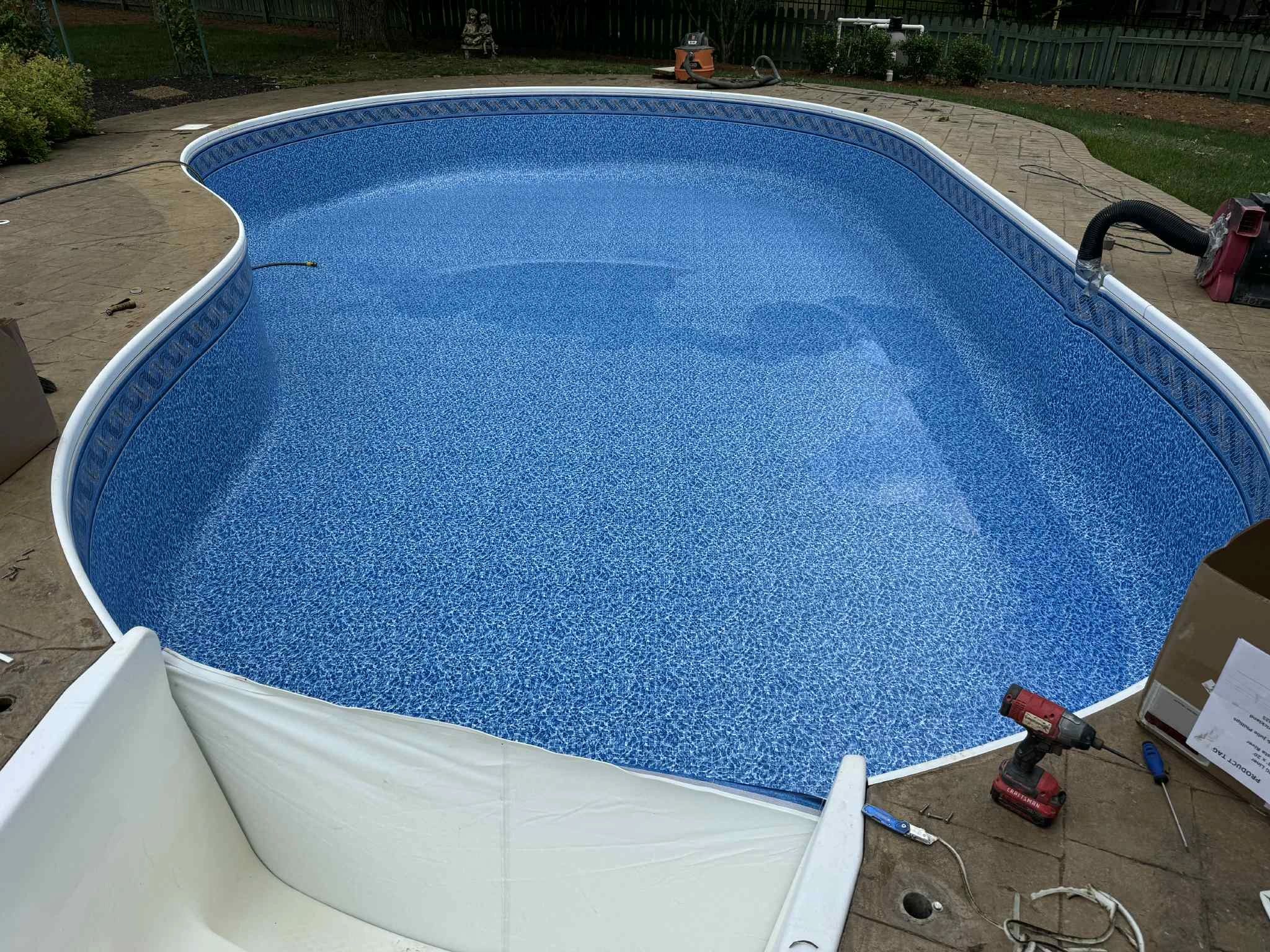 After vinyl liner installation image