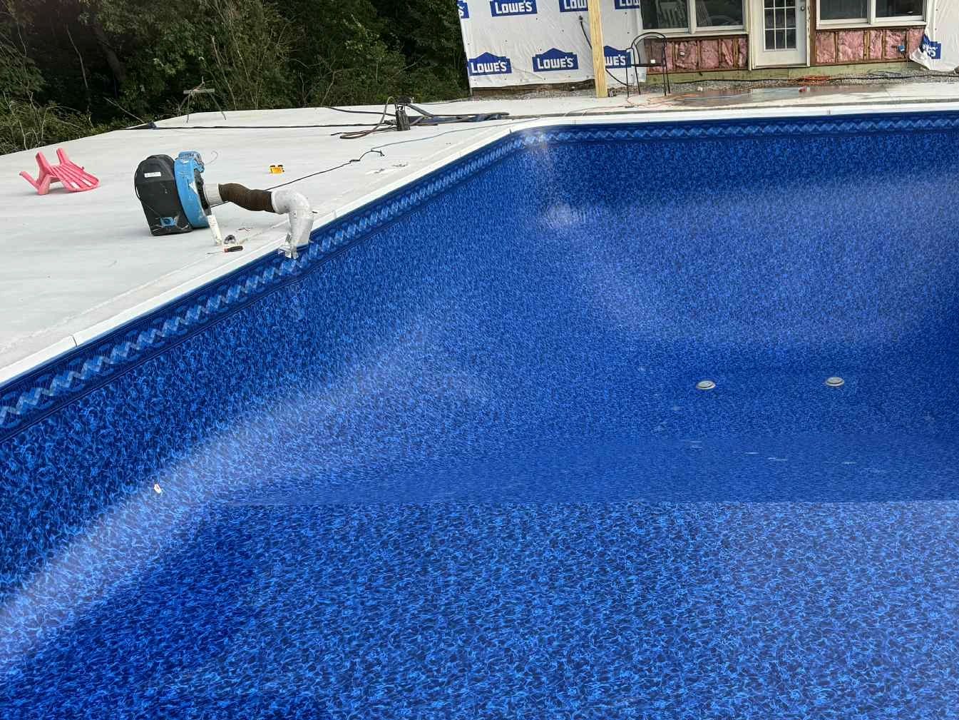 After vinyl liner installation picture