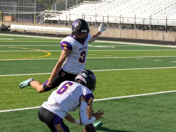 Asher Baruch Kicking Field Goal and Holder