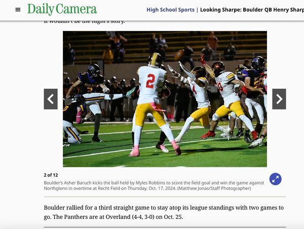 Asher Baruch Game Winning Field goal