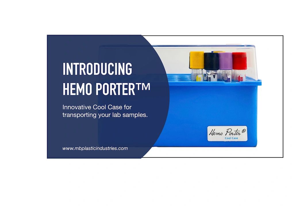 Hemo Porter innovative lab cooler for transporting samples
