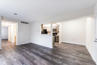 A remodeled unit in Crown Pointe apartments in Georgetown, Kentucky