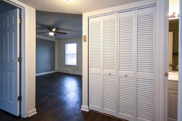 Closet space in Mount Washington Square apartments in the commonwealth of Kentucky