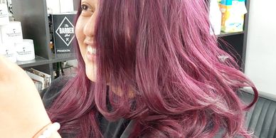 High Lift Purple on Dark Blond Hair