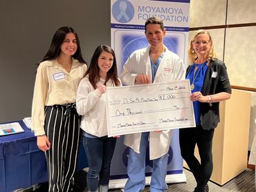 Sophia Kocher, Samantha Houle, Dr. Edward Smith, and Lisa Deck (left to right)