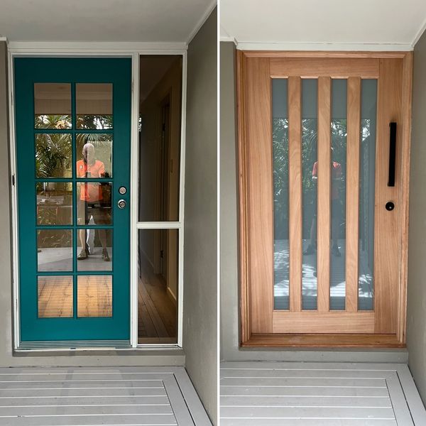 Before and after door