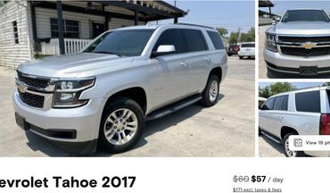 2017 Tahoe for rent