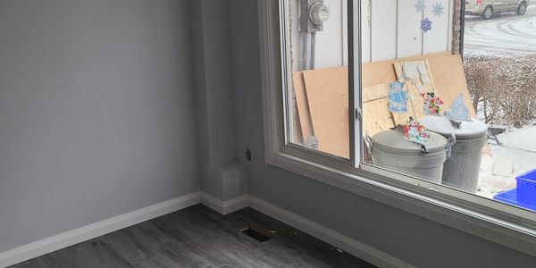 Luxury Vinyl Flooring and trim