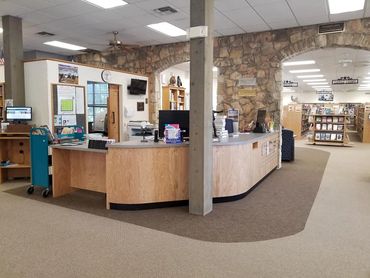 Photo of circulation desk