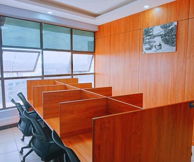 Shared workspace at GS1 Kenya iHub.