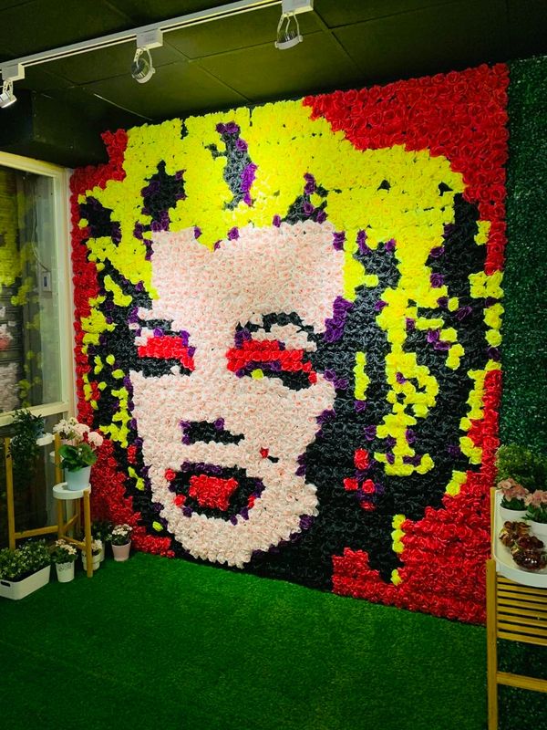 ESG人造花牆牆|ESG永續環保仿真花牆設計與安裝|花草苑工作室